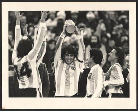 Photo Of Daniel Passarella Holds 1978 World Cup Trophy In Argentina Allsport Ebay In 2023