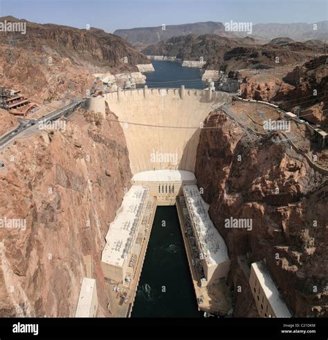 Hoover Dam And The Colorado River Stock Photo Alamy