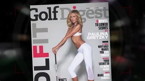 lpga upset with paulina gretzky s sexy golf digest cover video dailymotion