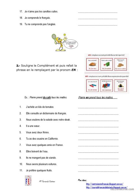 Les PRONOMS COD Guide De Grammaire English ESL Worksheets Pdf Doc