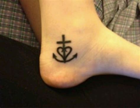 Faith Cross Hope Anchor Love Heart Tattoos Pinterest To Be
