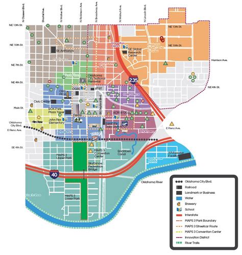 Oklahoma City School District Map Maping Resources