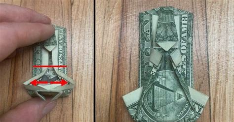 Dollar Bill Origami Shirt And Tie Money Folding Instructions