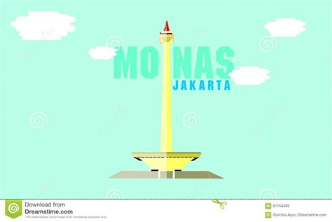 Monas Jakarta Royalty Free Stock Photography CartoonDealer Com 91154489