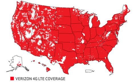Verizon 4g Lte Coverage Map Large World Map