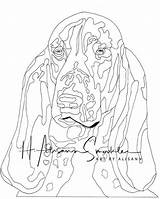 Basset Hound Hounds sketch template