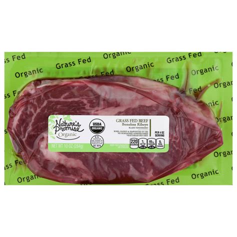 Save On Nature S Promise Organic Beef Rib Eye Steak Grass Fed Fresh Order Online Delivery Stop