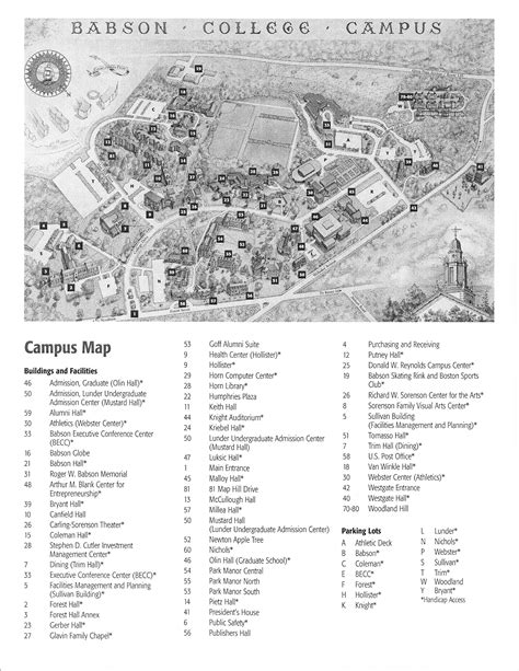 Babson College Campus Map Real Map Of Earth
