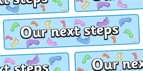 Our Next Steps Display Banner Display Banners Teaching Resources