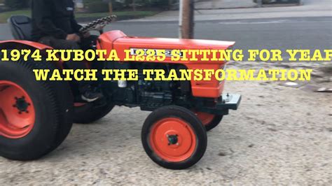 1974 Kubota L225 Sitting For Years Brought Back To Life Restored To