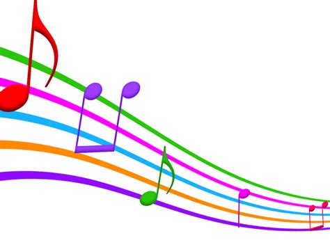 Music Note Clip Art Colorful Musical Notes Png Download Full Size