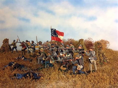 Acw Diorama From The Hands Of Ken Osen Featuring Only W Britains Figures The Confederates