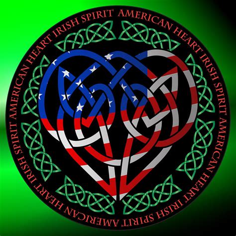 American Celtic Heart Digital Art By Ireland Calling Fine Art America