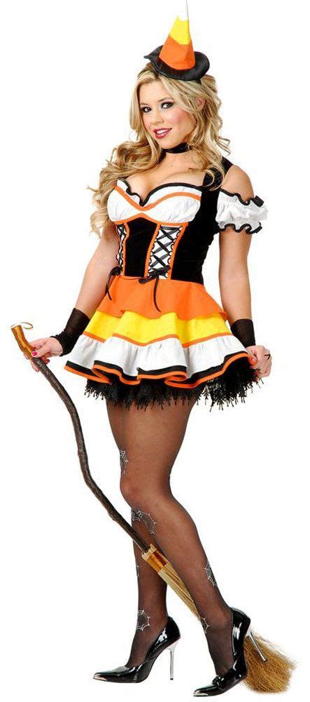 Sexy Womens Candy Corn Witch Costume Witch Costume Sexy Witch Costume Candy Costumes