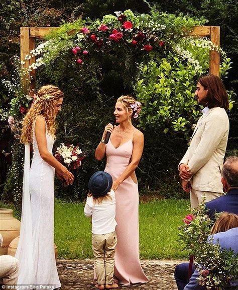 Elsa Pataky Stuns In Figure Hugging Gown At Brother S Wedding Elsa Pataky Elsa Pataky Wedding