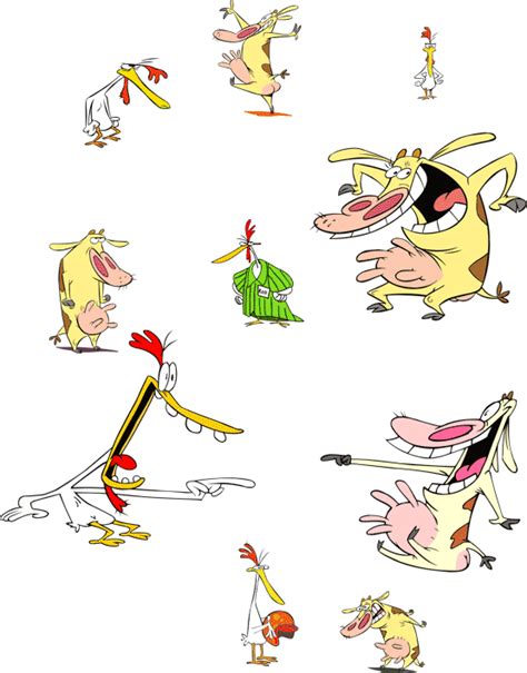 Download Cartoon Network Cow And Chicken Characters Cow And Chicken Vector Full Size PNG