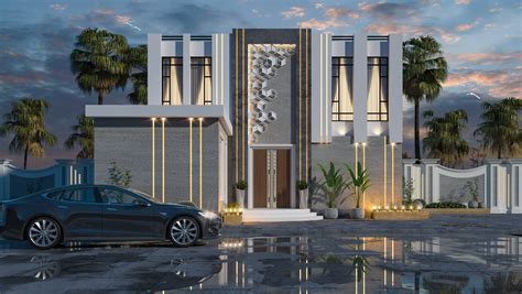 Modern Villa Elevation On Behance