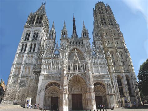 West Façade Of Notre Dame Cathedral Rouen French Moments