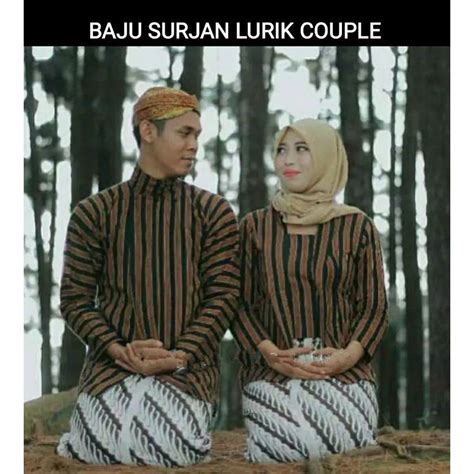 Surjan Lurik Couplebaju Prewedding Jawabaju Jawa Lurik Lazada Indonesia