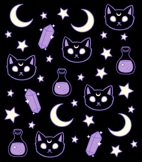 Cute Witchy Pattern | Witchy wallpaper, Goth wallpaper, Witchy