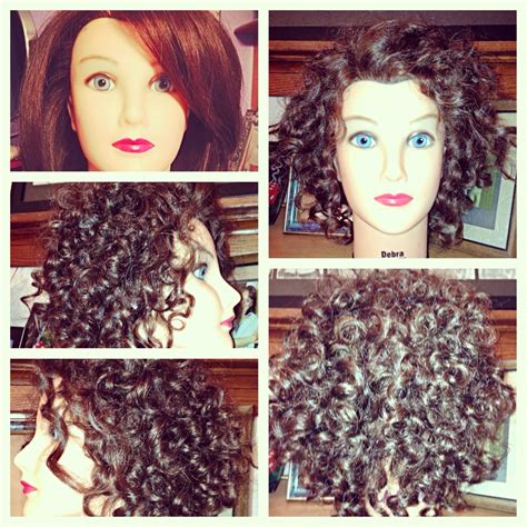 Short spiral perm or stacked bob cut hair is quite common among ladies who have short hair. Perm pic stitch before and after (With images) | Permed ...