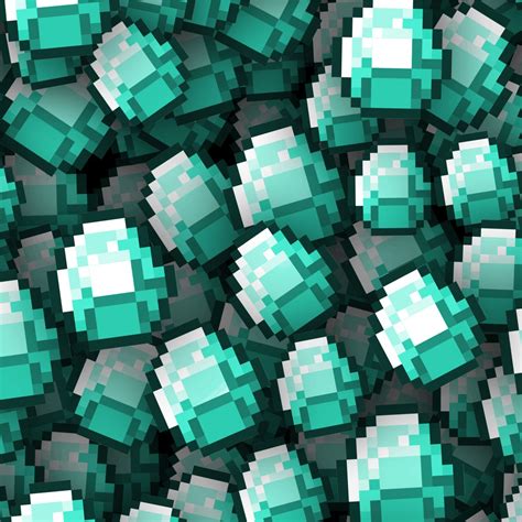 Minecraft Diamonds Pattern