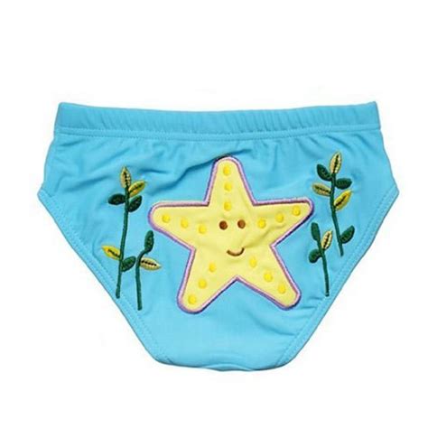 Lovely Starfish Baby Infant Teal Swim Diapersswim Brief L Size