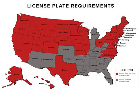 United States License Plate Frame Regulations Camisasca Automotive