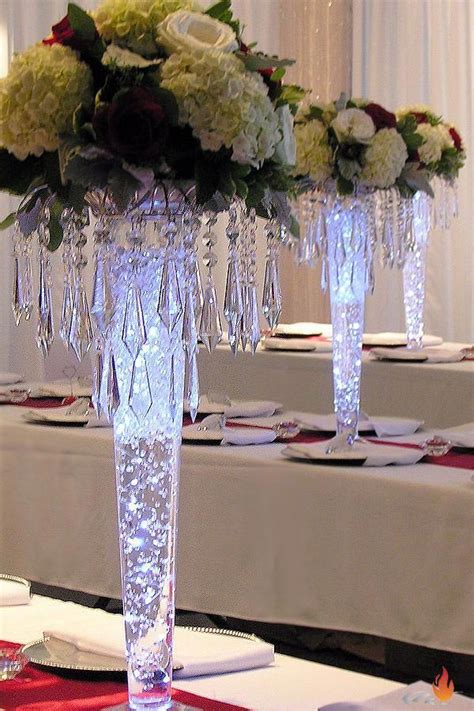 Crystal Chandelier Vase Topper Wedding Centerpieces