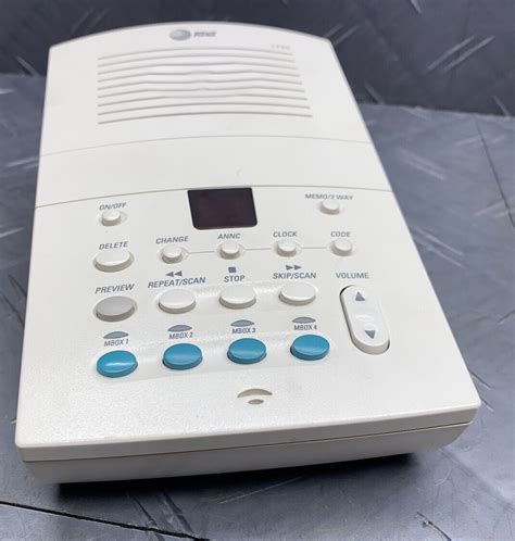 Atandt Lucent 1725 Timedate Deluxe Digital Answering Machine W 4