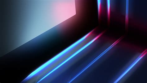 Download Wallpaper Abstract Blue Red Lights 2560x1440