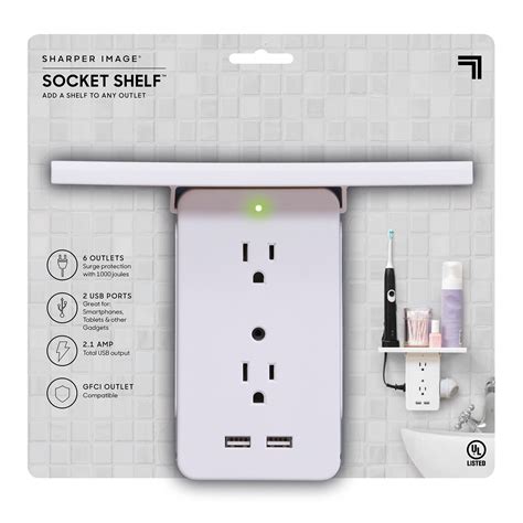 8 Port Surge Protector Wall Outlet