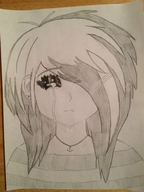 Sad Anime Drawing By Mionlinkking On Deviantart