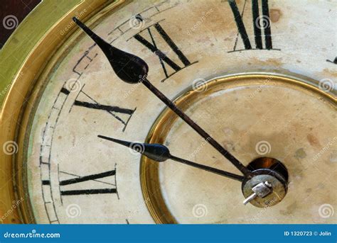 Antique Clock Face With Hands Stock Image Image Of Machine Clock