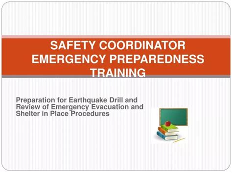 Ppt Safety Coordinator Emergency Preparedness Training Powerpoint