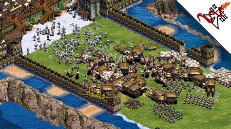 Age Of Empires 2 4vs4 Insane Battle Multiplayer Gameplay Youtube