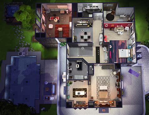 Un Sims Au Bout Du Fil Sims 4 Villa Des Arts Update This Modern