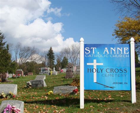 Holy Cross Cemetery In Jerome Pennsylvania Find A Grave Cemetery
