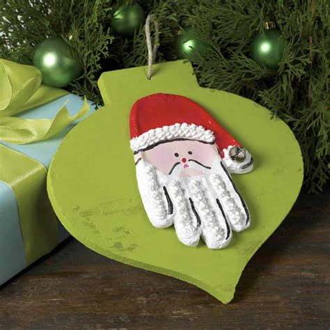 Christmas Handprint Crafts For Kids Mod Podge Rocks