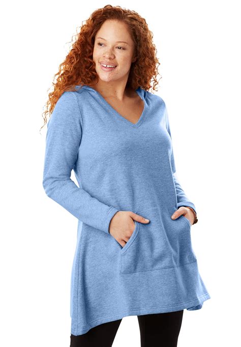 Woman Within Woman Within Women S Plus Size Hooded Tunic Walmart