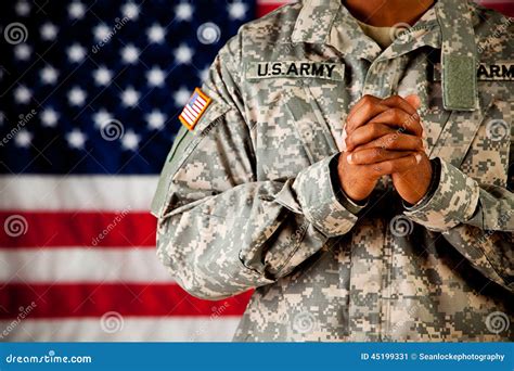 Soldier Hands Clasped In Prayer Stock Image Image Of Male