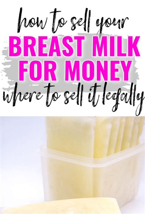 How To Sell Breast Milk For Money