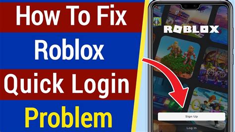 How To Fix Roblox Quick Login Error Fix Roblox Login Problem Youtube