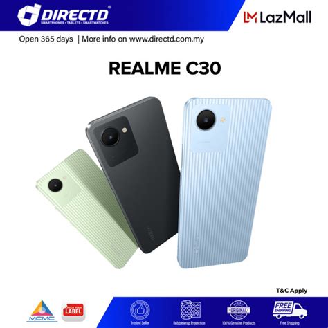 READY STOCK Realme C30 3GB 4GB RAM 32GB 64GB ROM 1 Year