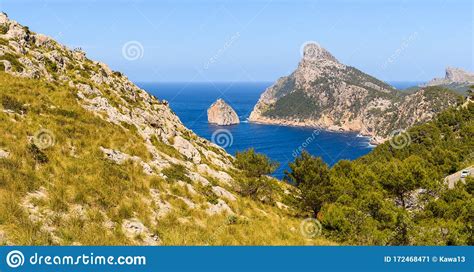 Cap De Formentor Famous Nature Landmark On Mallorca Spain Stock