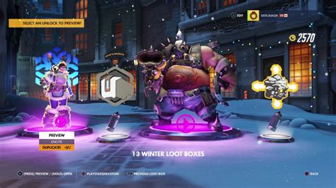 Overwatch Opening 24 Winter Loot Boxes Youtube
