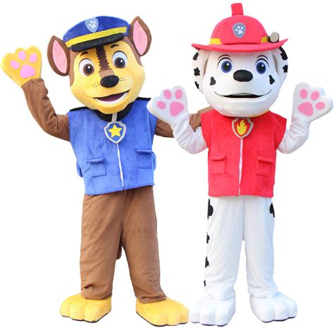 Chase Rocky Skye And Marshall Paw Patrol Mascot Costume Hire Rent A