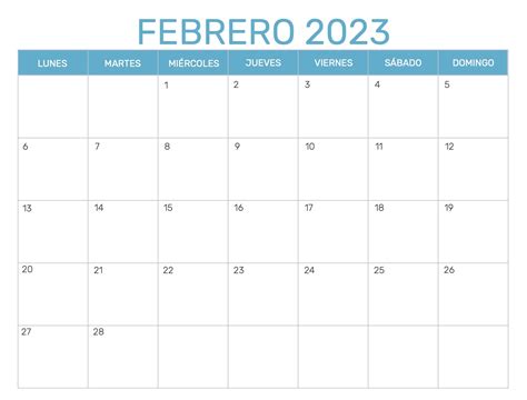 Calendario Febrero 2023 Archives Docalendario