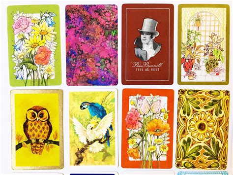 21 Swap Cards Vintage Playing Cards Ephemera For Etsy
