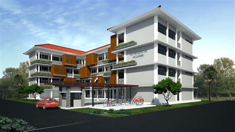 Contoh Desain Gedung Sekolah 2 Lantai Gambaran